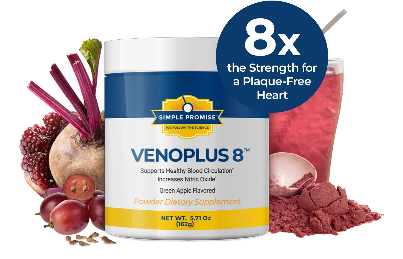 Venoplus 8 supplement bottle for heart and circulation support